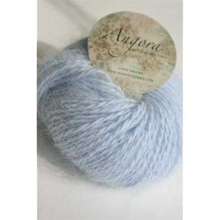 Knitting patterns using angora yarn