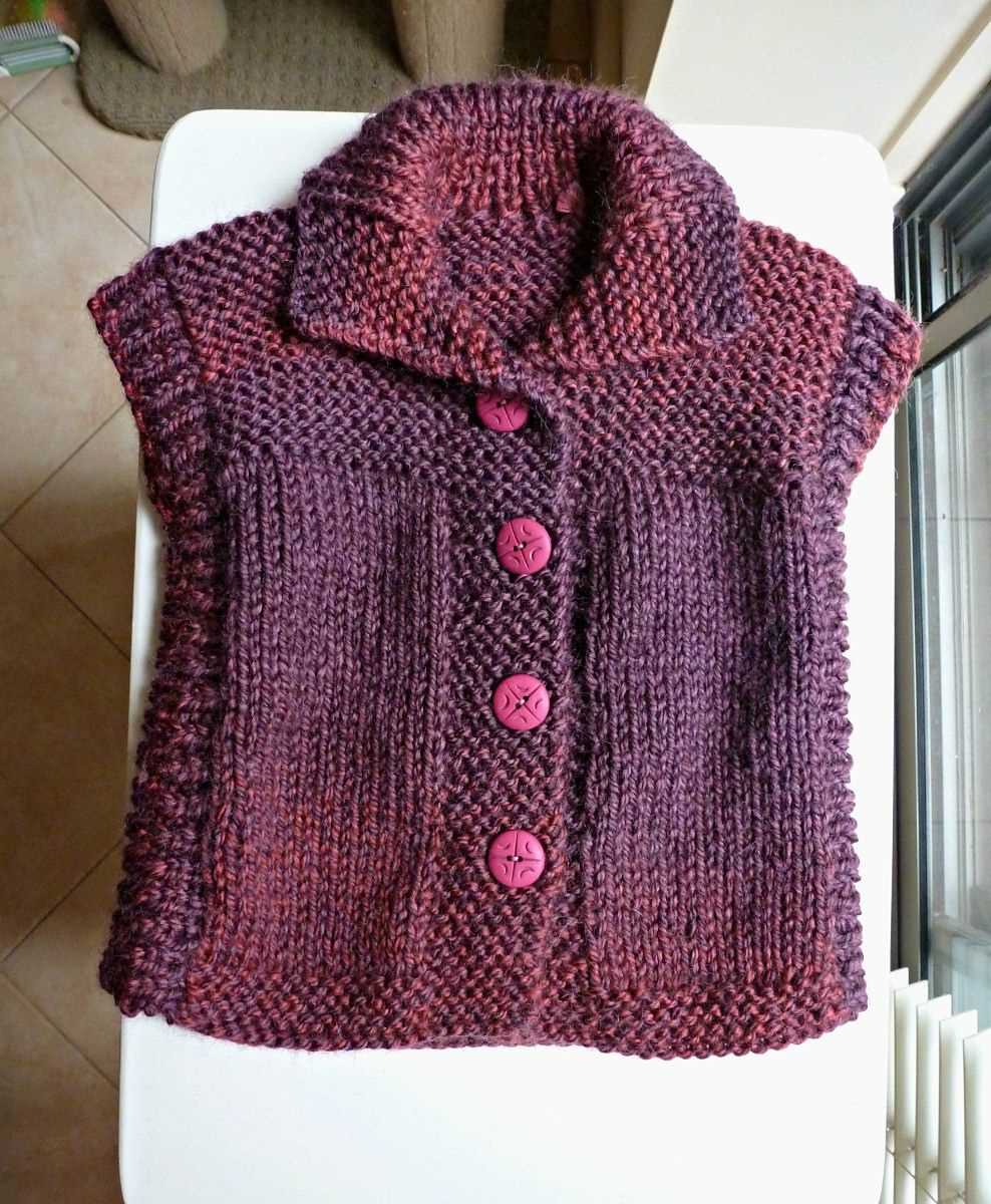 Knitting patterns vest tops