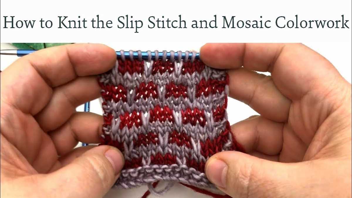 Knitting slip stitch patterns