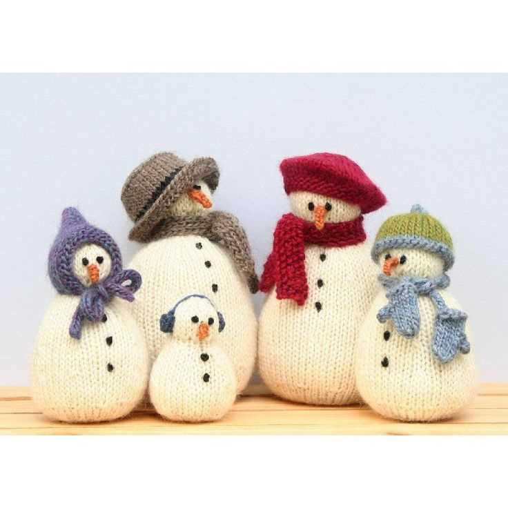 Knitting snowman free pattern