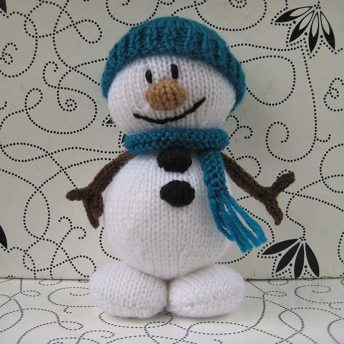 Knitting snowman pattern