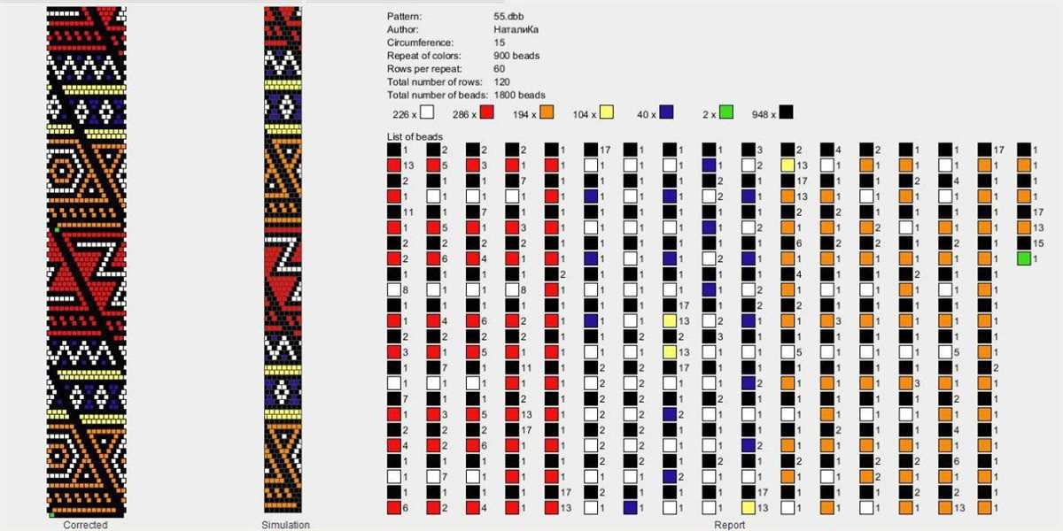 Knitting with beads patterns