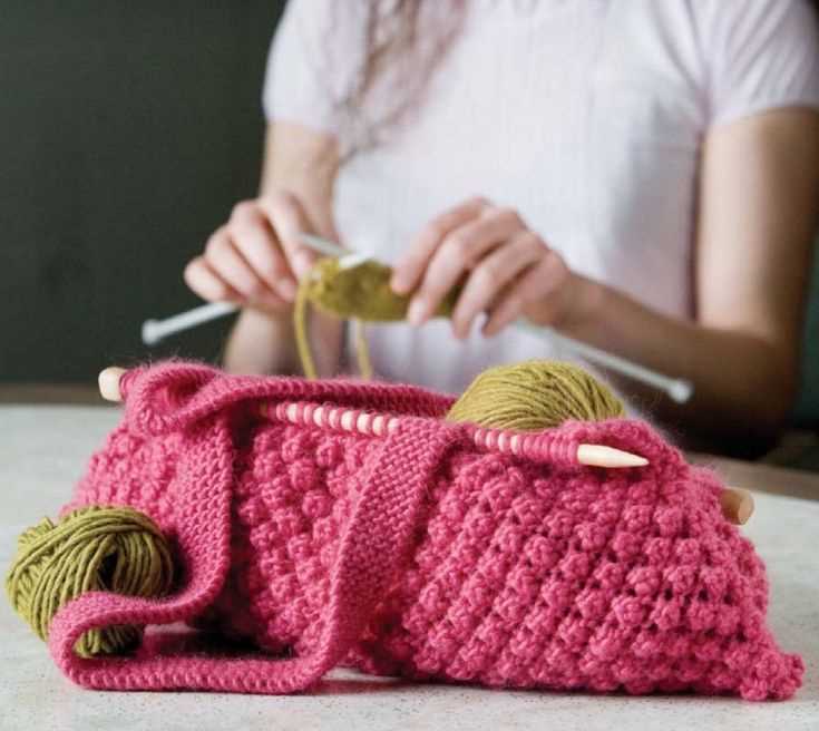 Knitting bag patterns beginners