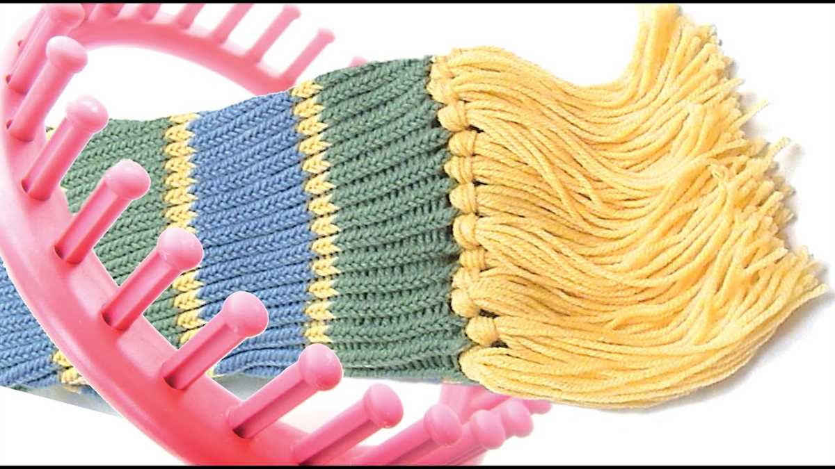 Knitting board patterns scarf