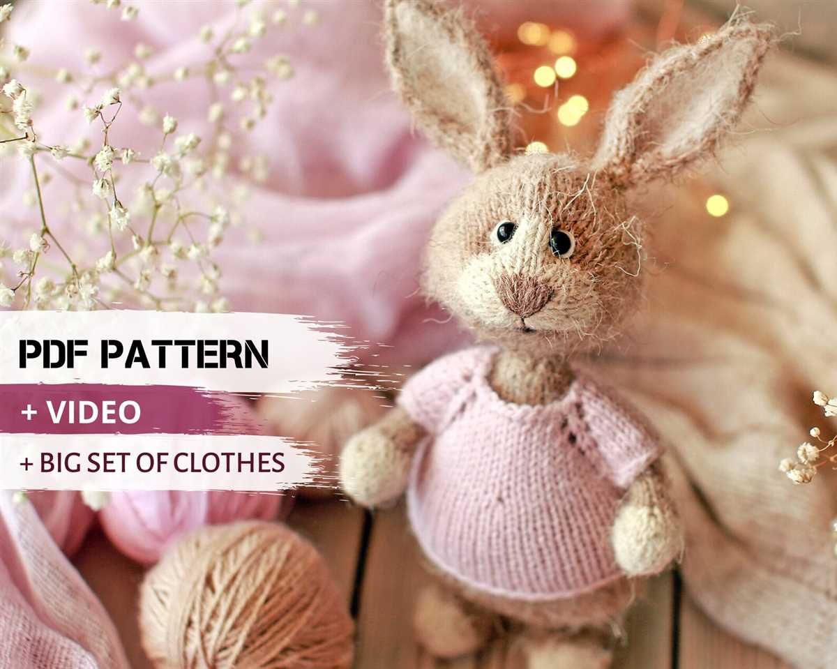 Knitting bunny pattern