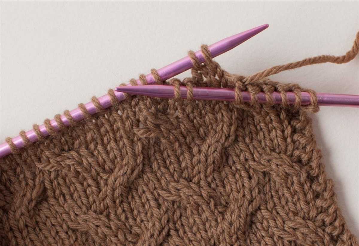 Knitting cables in the round patterns