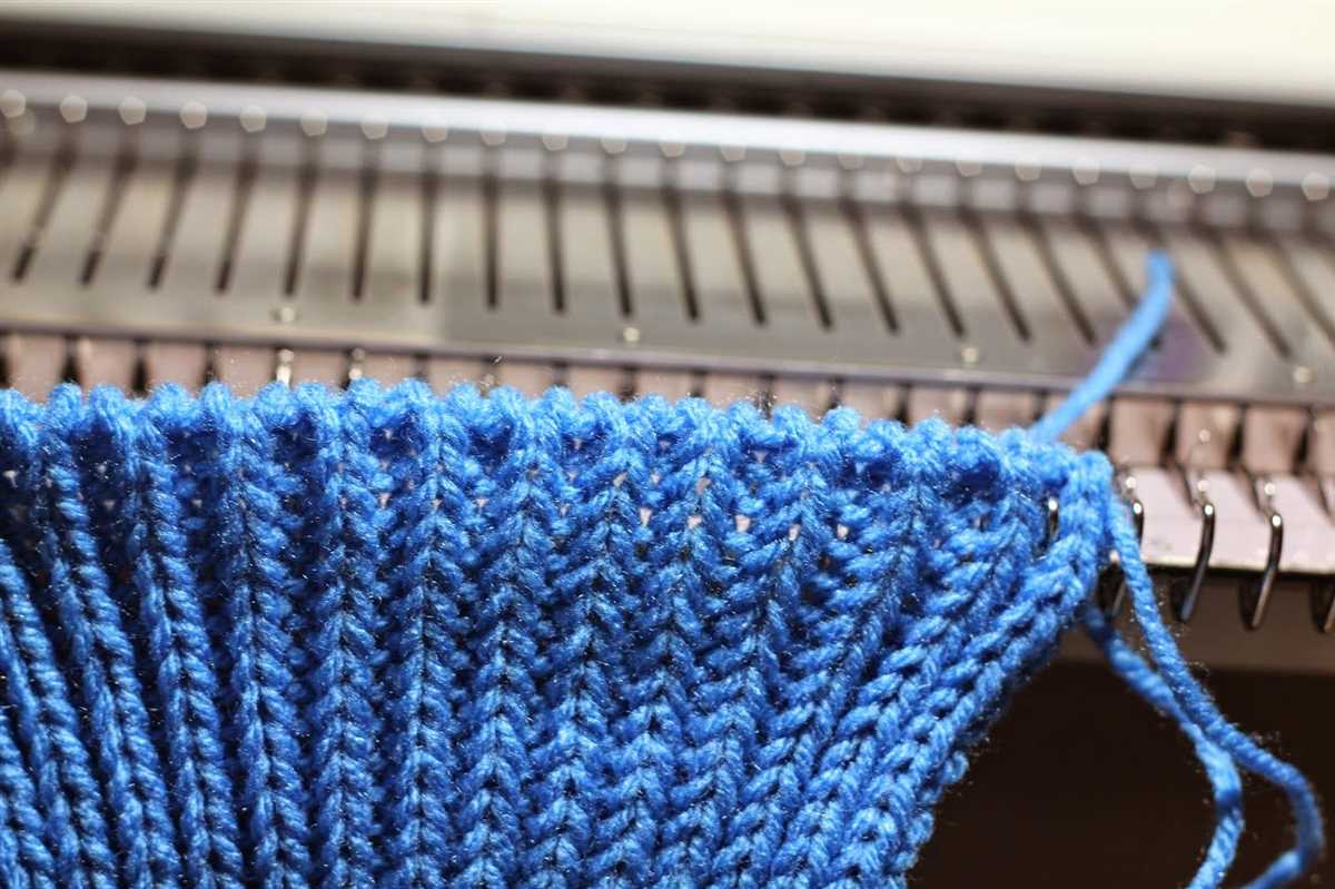 Knitting machine scarf pattern