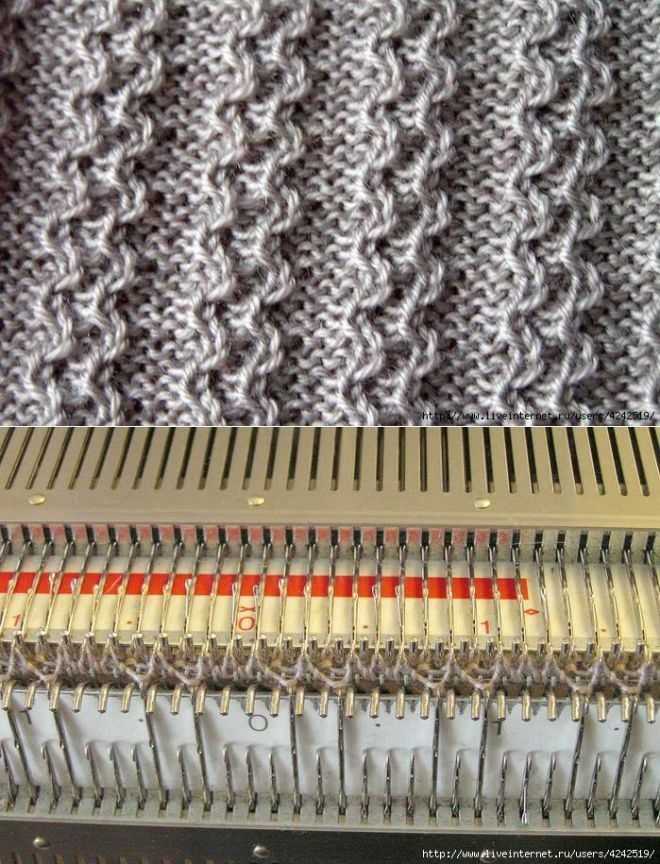 Knitting machine scarf pattern
