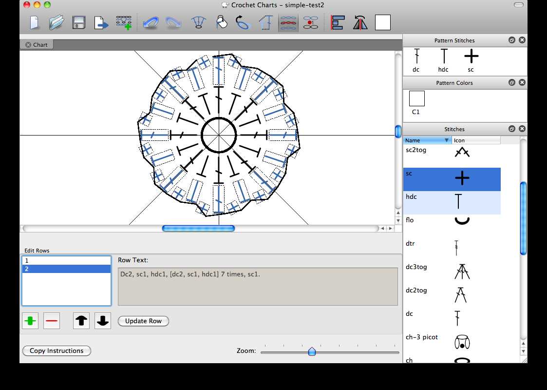 Knitting pattern design software free