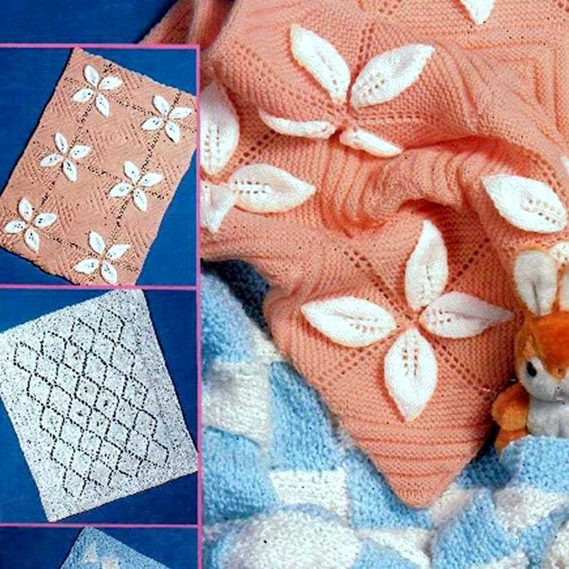 Knitting pattern for a cot blanket