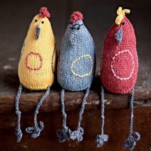 Knitting pattern for chicken jumpers