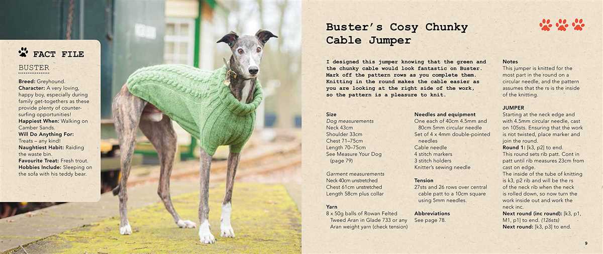 Knitting pattern for dog coat free