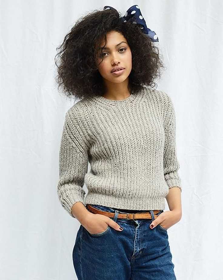 Knitting pattern for ladies fishermans rib jumper