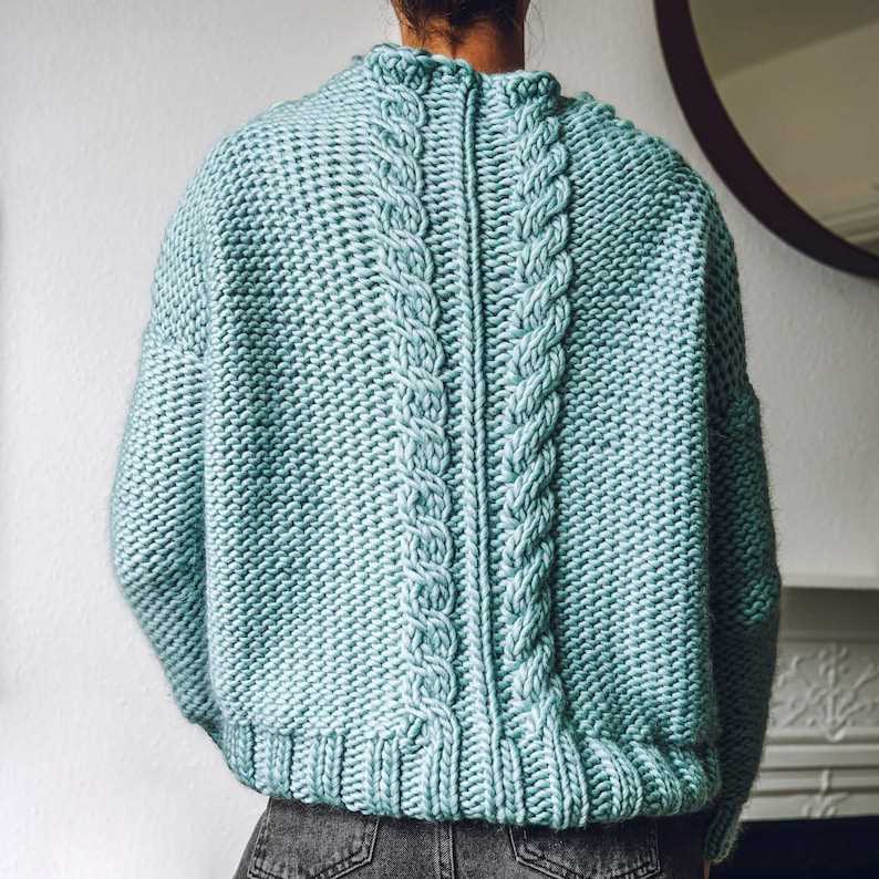 Knitting pattern for oversized jumper