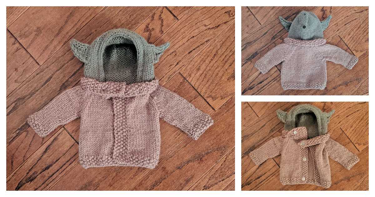 Knitting pattern for yoda