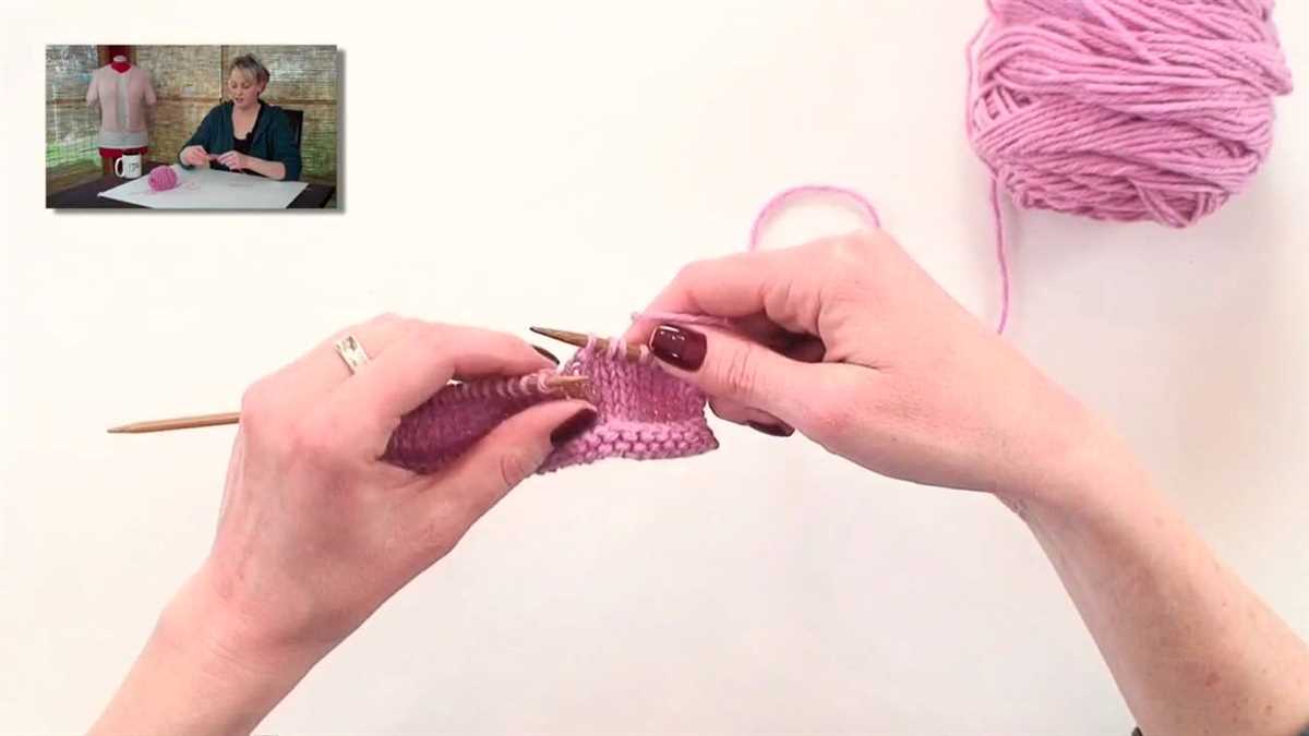 Knitting pattern tutorial videos