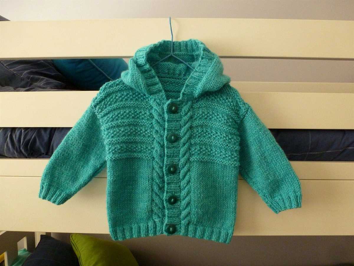 Knitting patterns for childrens hooded cardigans