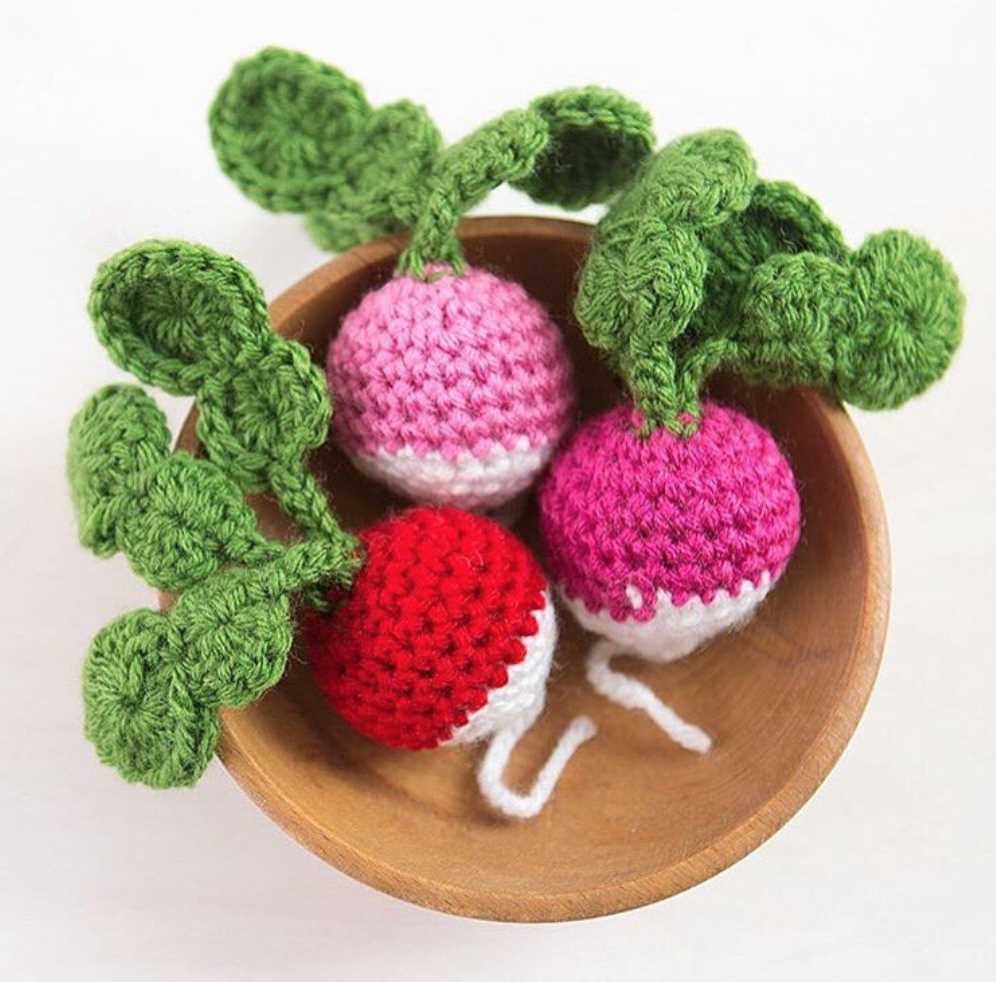 Knitting patterns for fruit and vegetables