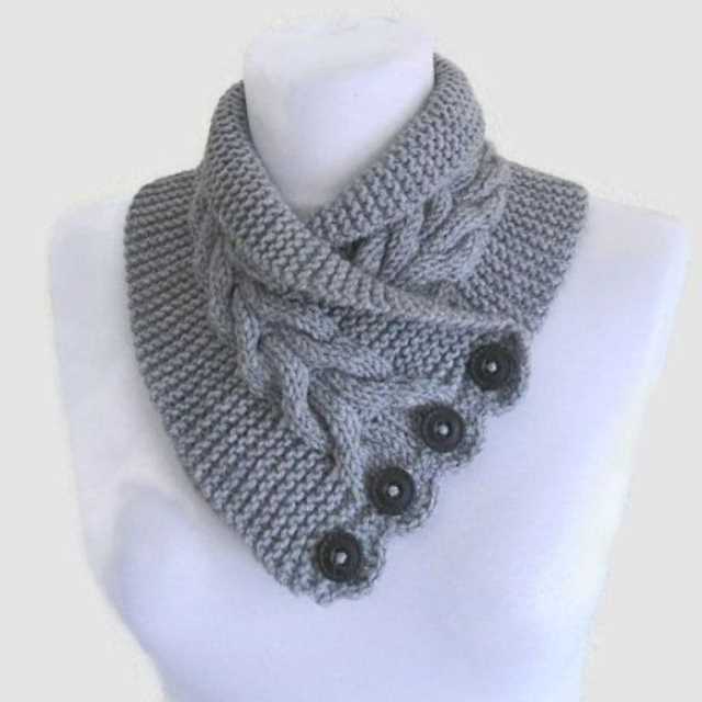 Knitting patterns for neck scarves