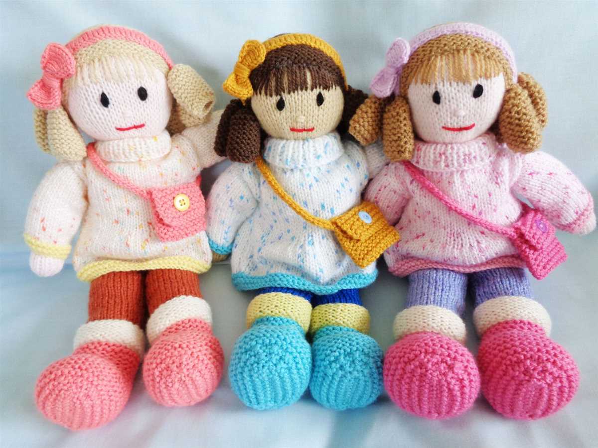 Knitting patterns for toys and dolls