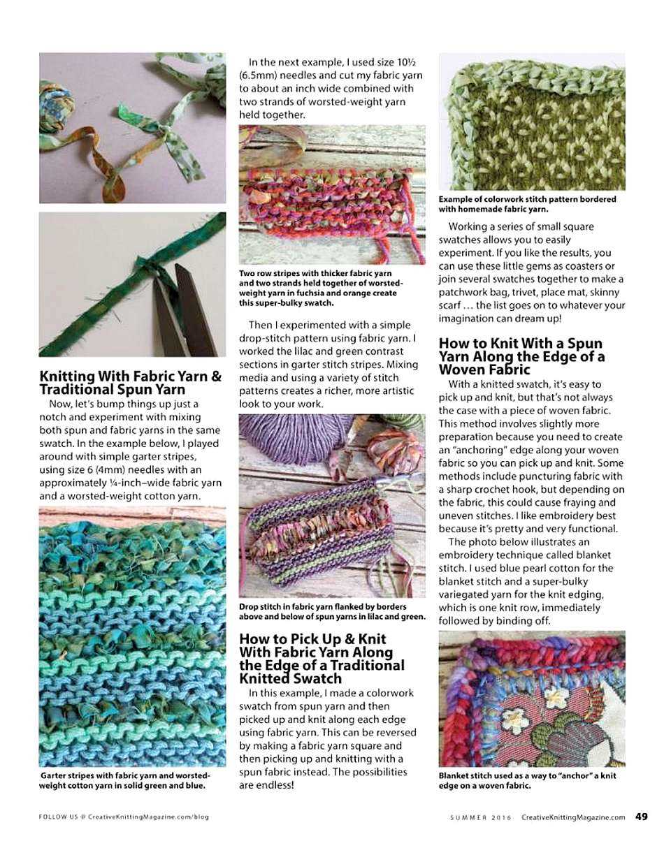 Knitting skill that creates patterns with hues
