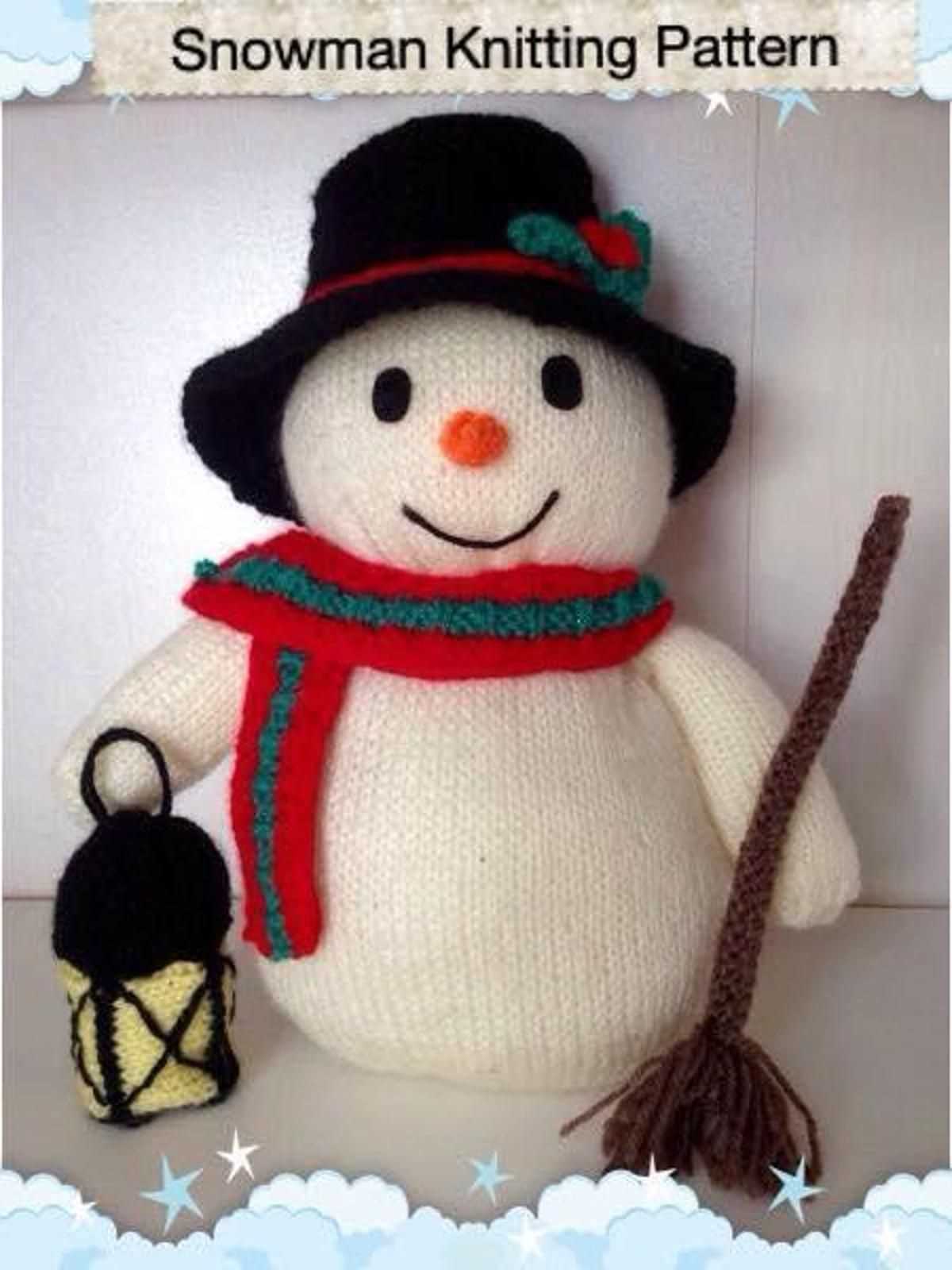 Knitting snowman pattern