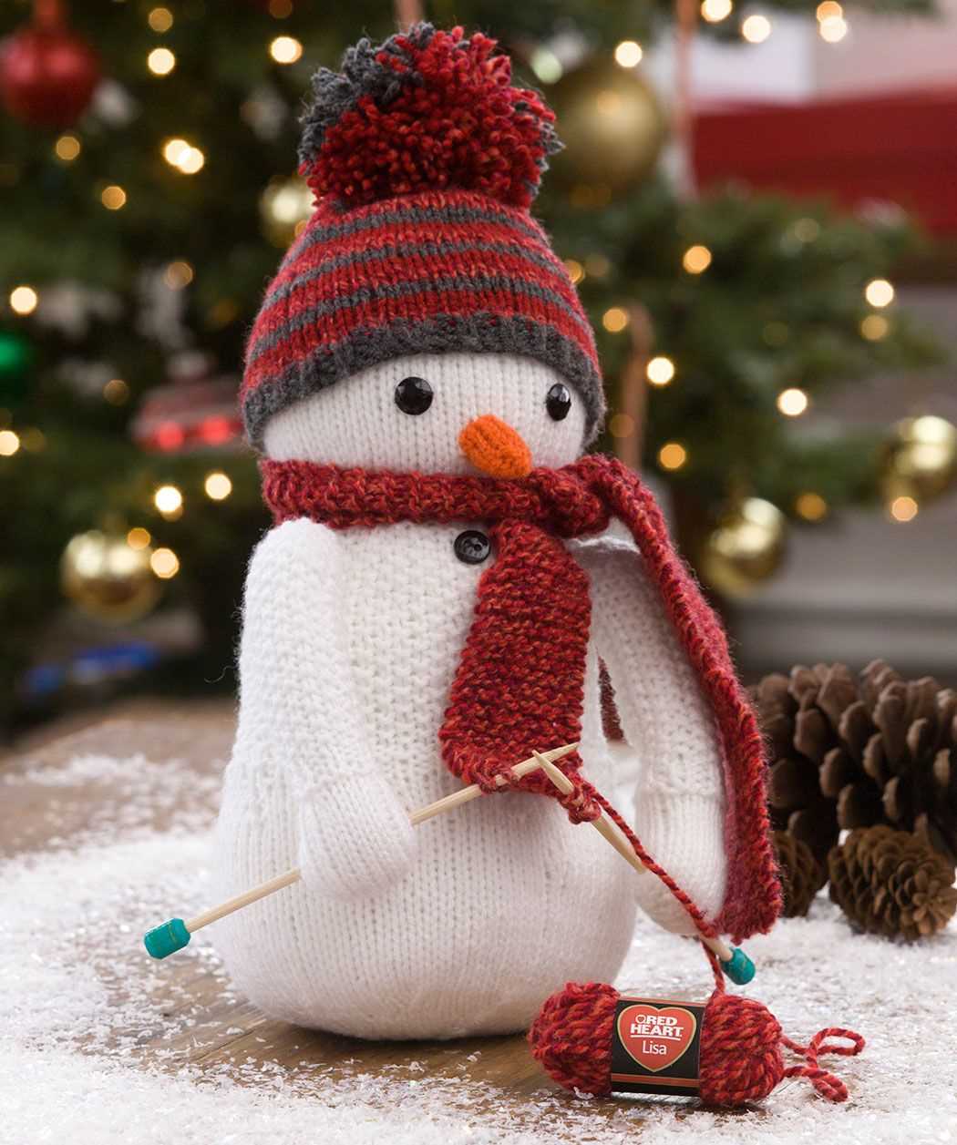 Knitting snowman pattern