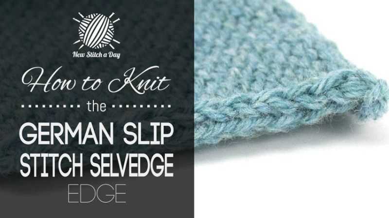 Knitting technique that creates a diamond pattern