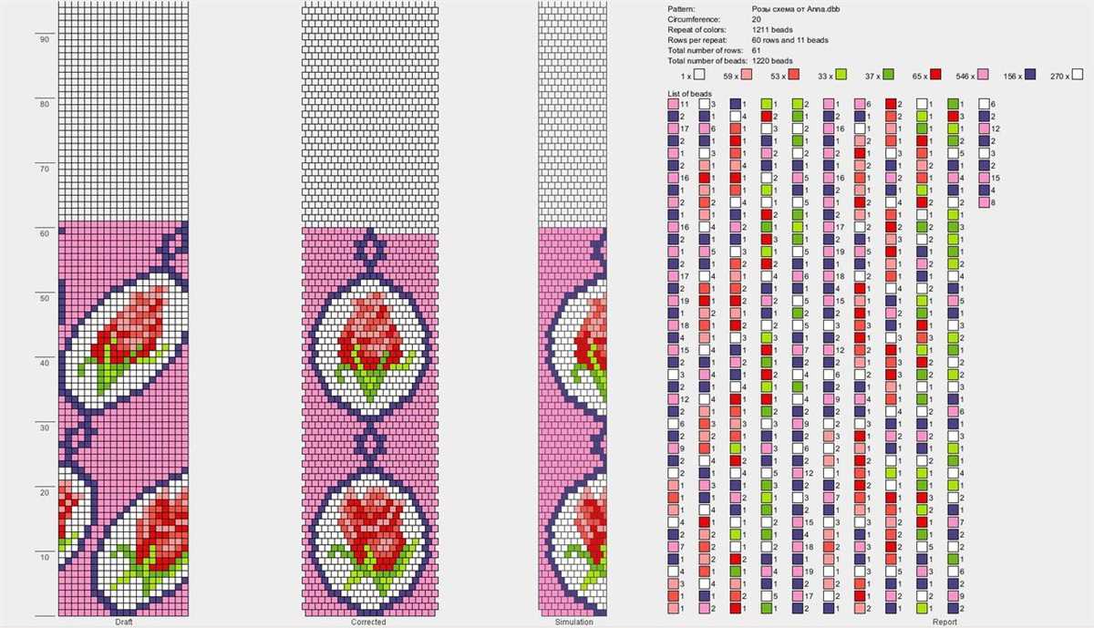 Knitting with beads patterns