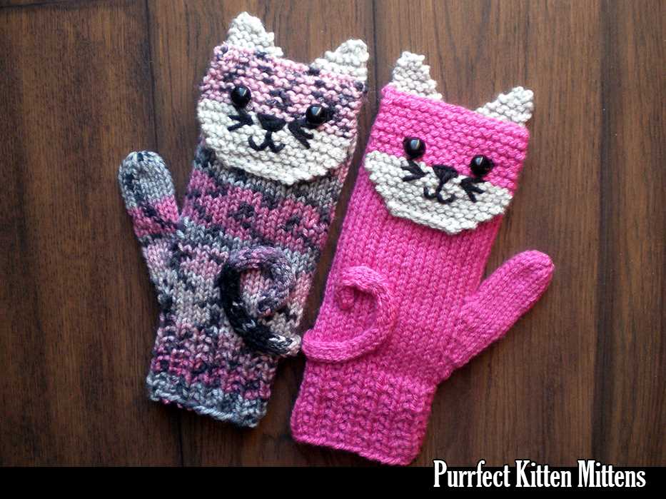 Unicorn mittens knitting pattern
