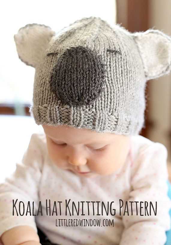 Koala hat knitting pattern