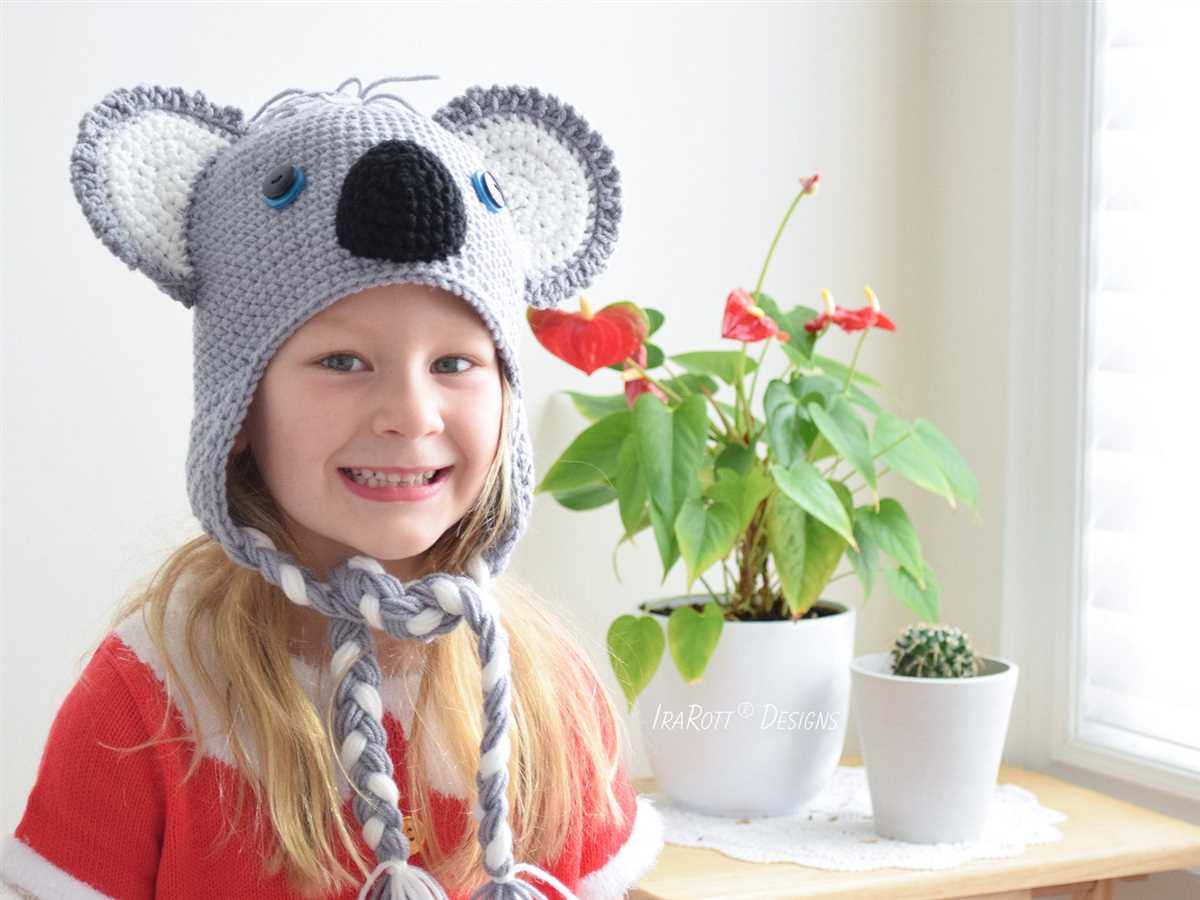 Koala hat knitting pattern