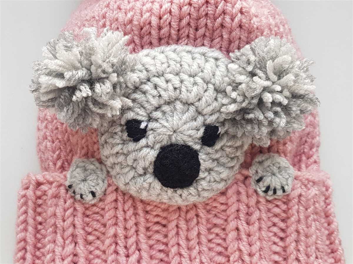 Koala hat knitting pattern