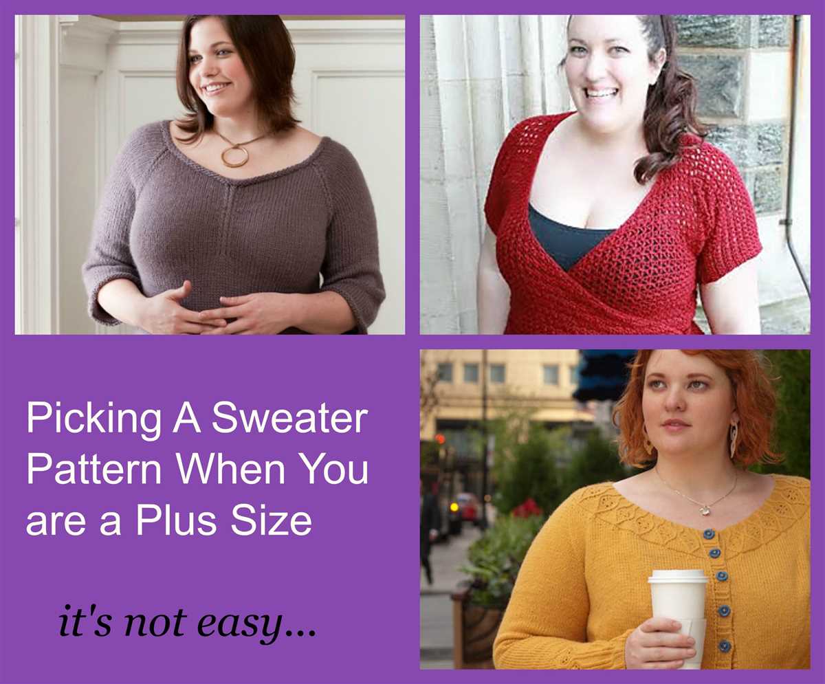 Free plus size knitting patterns