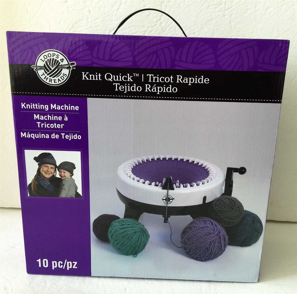 Loops and threads knitting machine patterns