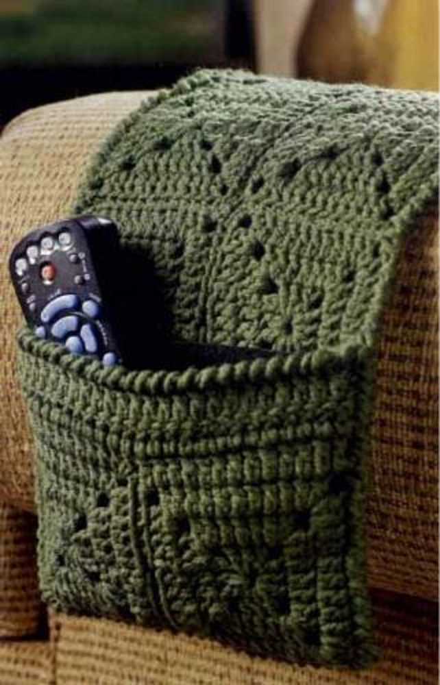 Armchair caddy knitting pattern