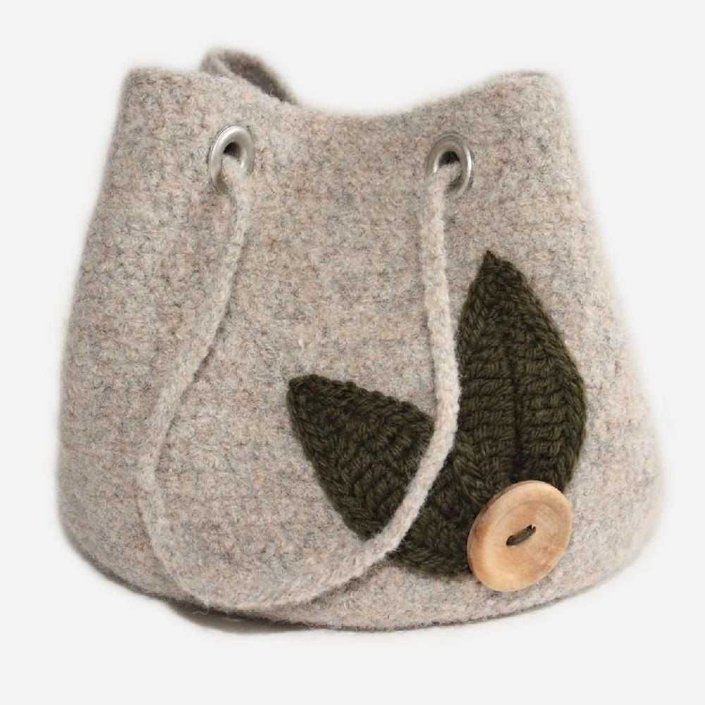 Knit felted market bag pattern