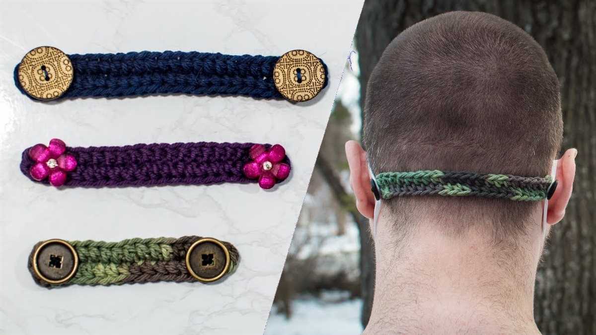 Knitted mask extender pattern