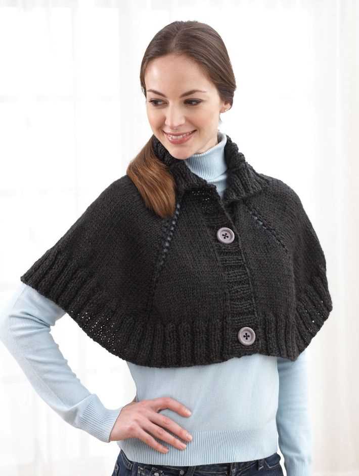 Easy knit capelet pattern