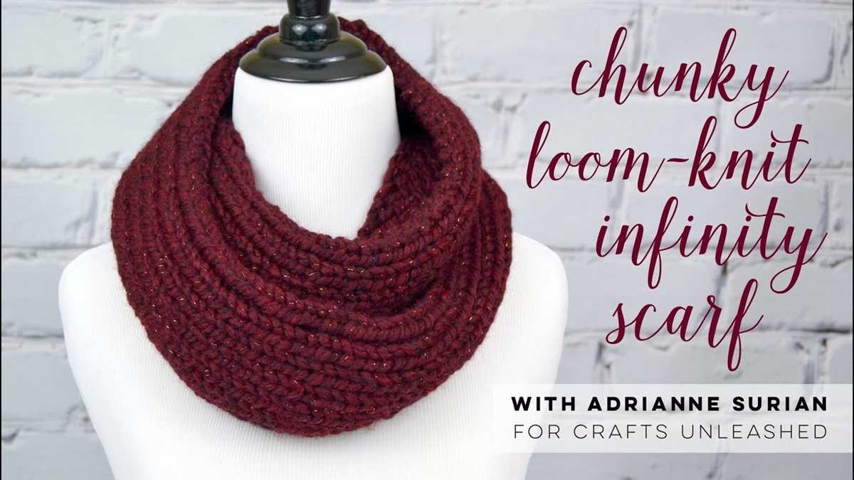 Knit loom scarf pattern
