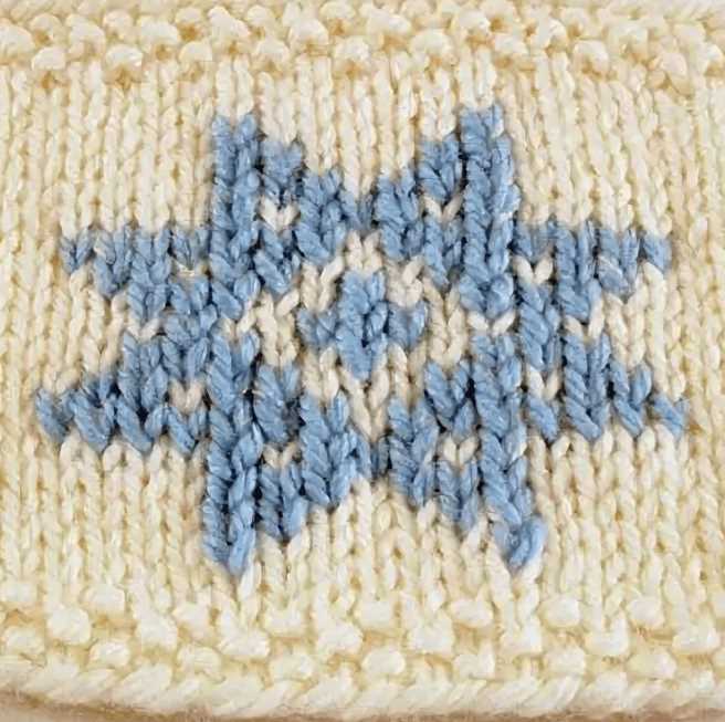 Duplicate knitting stitch patterns