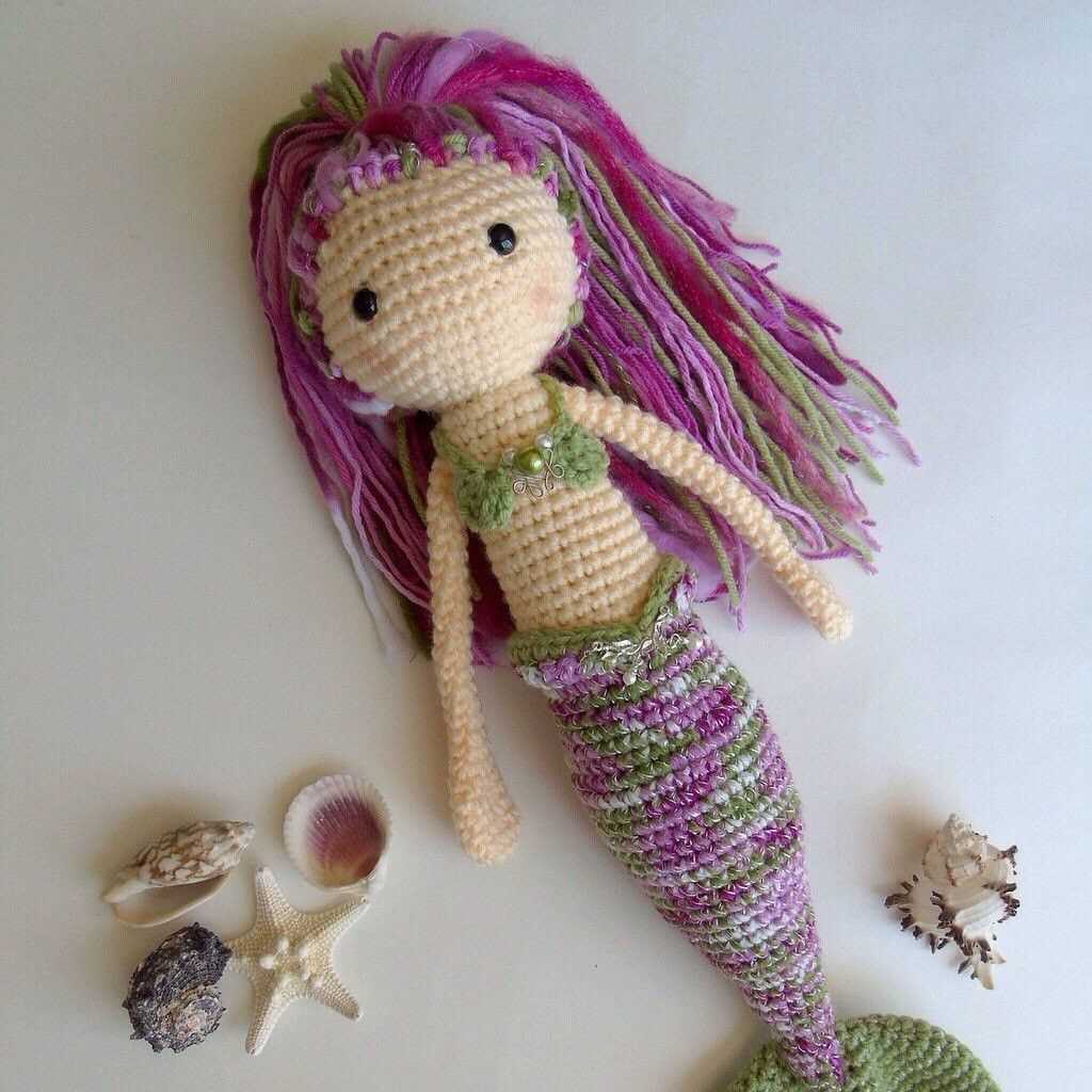 Knitted mermaid doll pattern free