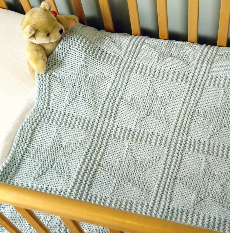 Cotton knit blanket pattern
