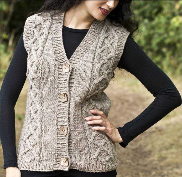 Ladies knitted vest patterns