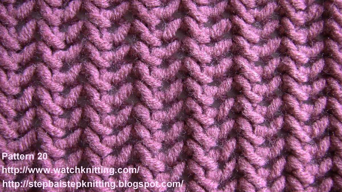 Knit stitch pattern
