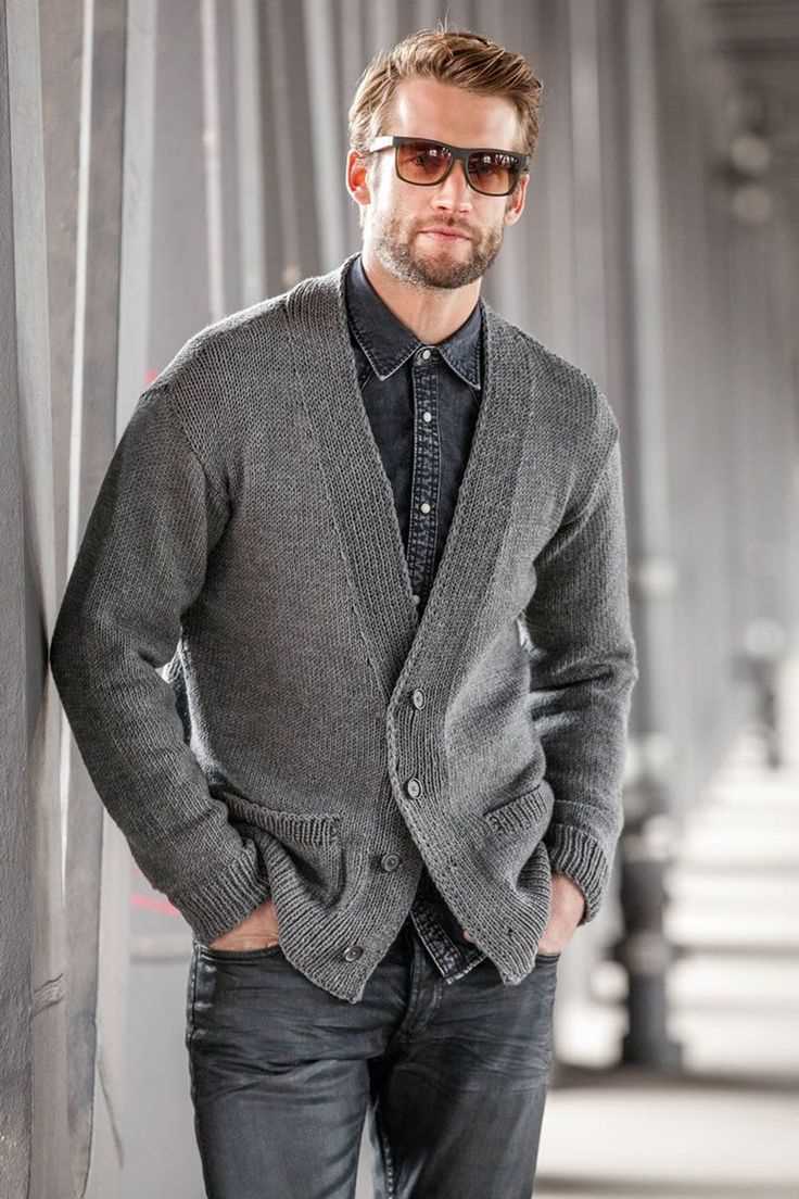 Free knitting patterns mens cardigans