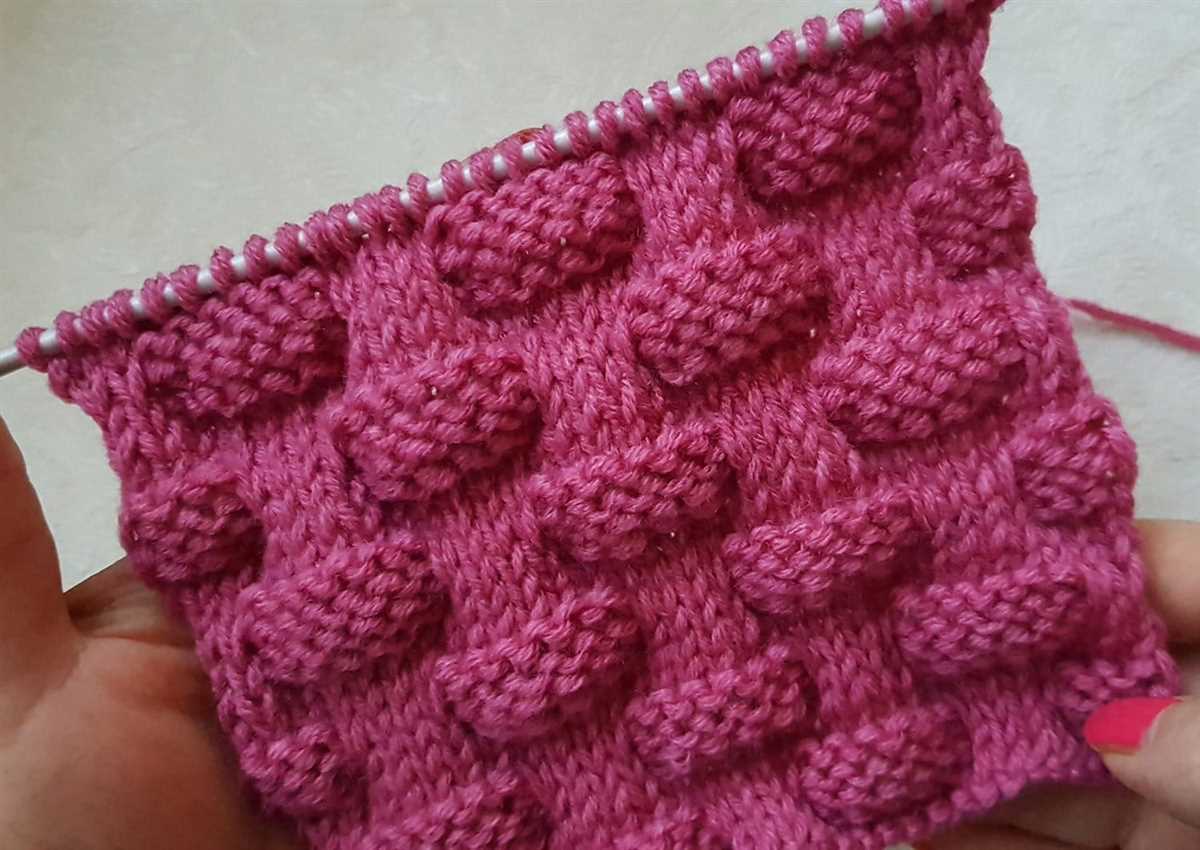 Checkered knit pattern
