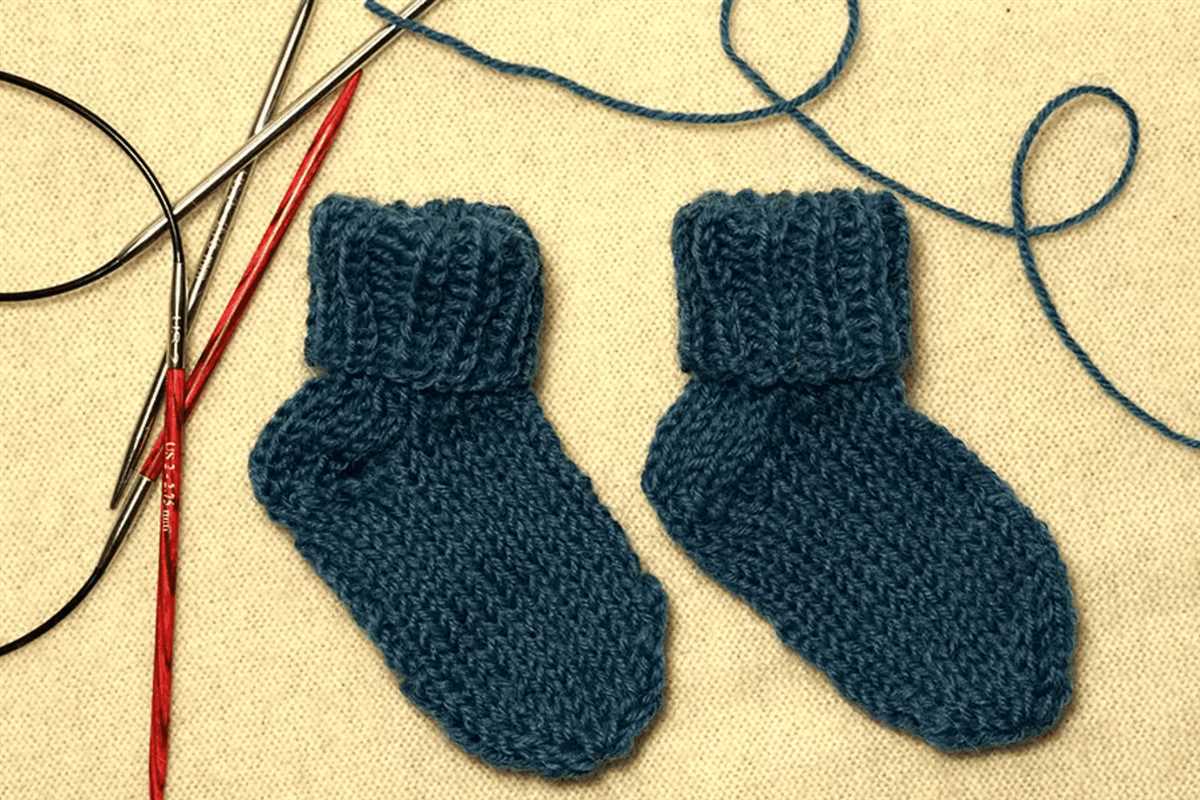 Knitting socks on circular needles pattern