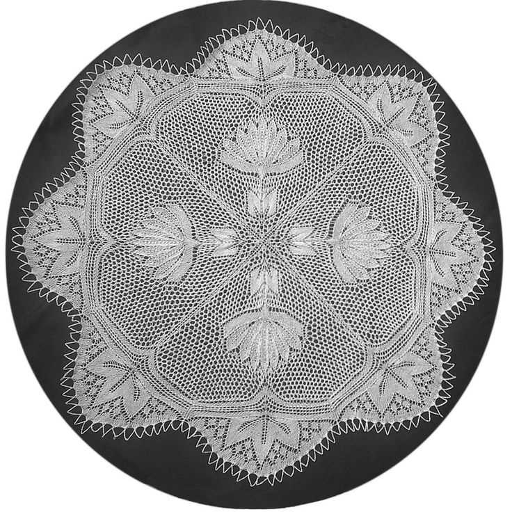 Lace knitting patterns in the round