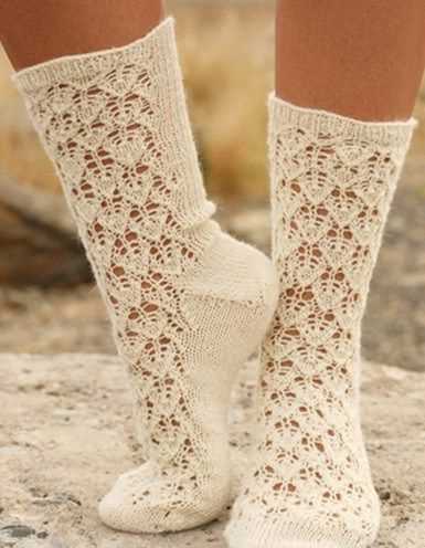 Lace socks knitting pattern free